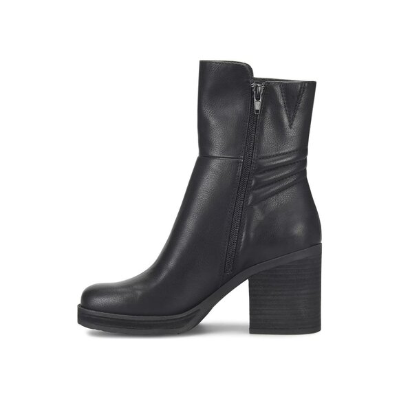 🆕KORKS Moergan Block Heel Side Zip Boot 9 Black - Picture 2 of 12
